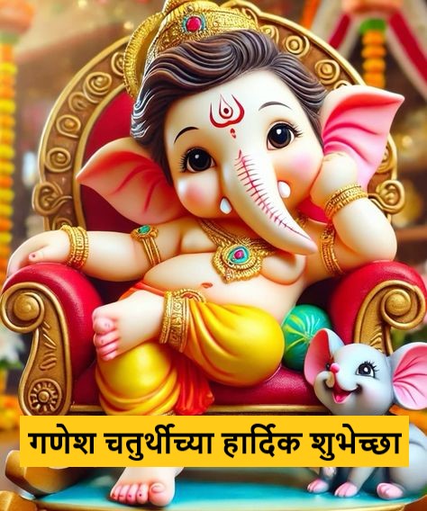 गणेश चतुर्थीच्या हार्दिक शुभेच्छा मराठी 2024 | Ganesh Chaturthi Wishes in Marathi